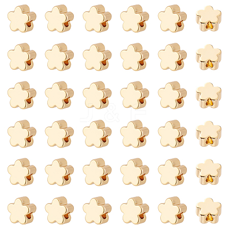 36Pcs Brass Beads KK-LP0001-47-1