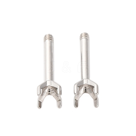 304 Stainless Steel Stud Earring Findings STAS-B091-02B-03P-1