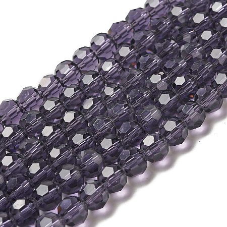 Transparent Glass Beads EGLA-A035-T8mm-D15-1