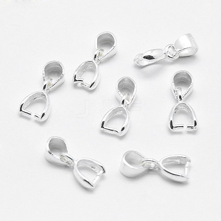 Anti-Tarnish Rhodium Plated 925 Sterling Silver Pendant Bails LS-STER-E050-03P-1