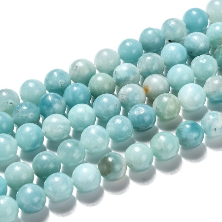 Natural Amazonite Beads Strands Grade A+ G-J388-01-1