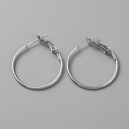 Brass Hoop Earring Findings FIND-WH0110-742A-P-1