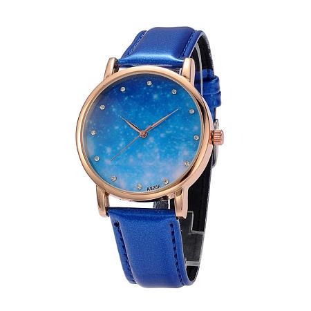 Women's Stainless Steel Quartz Starry Sky Wrist Watches WACH-O004-03B-1