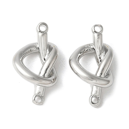 Brass Knot Connector Charms KK-S518-05P-1