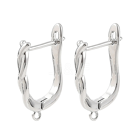 SHEGRACE Brass Hoop Earring Findings XGRQ79687-949P-1