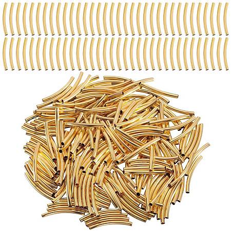400Pcs Brass Tube Beads KK-SC0005-06G-1
