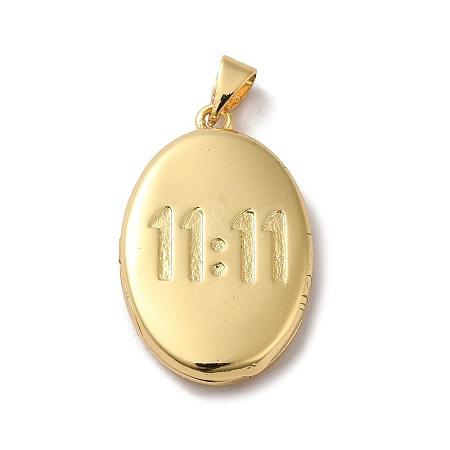 Eco-Friendly Rack Plating Brass Locket Pendants X-KK-F853-23G-1