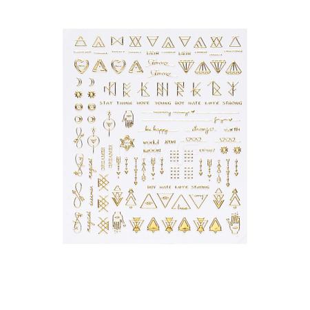 Metallic Color Nail Art Stickers MRMJ-Q067-DP667-1