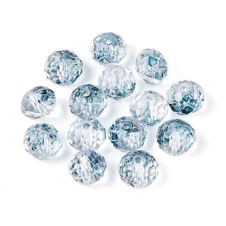 Baking Paint Transparent Glass Beads X1-GLAA-N011-10mm-03-1