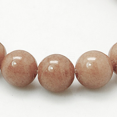 Natural Mashan Jade Round Beads Strands G-D263-4mm-XS27-1