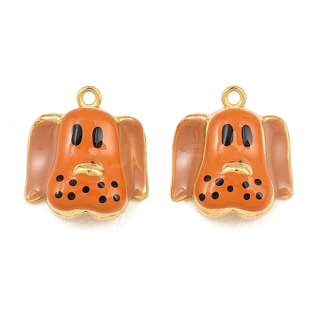 304 Stainless Steel Enamel Pendants SA-CBA033B-01G-03-1