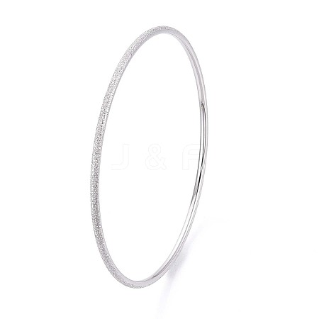 304 Stainless Steel Plain Bangles For Women BJEW-N033-03P-1