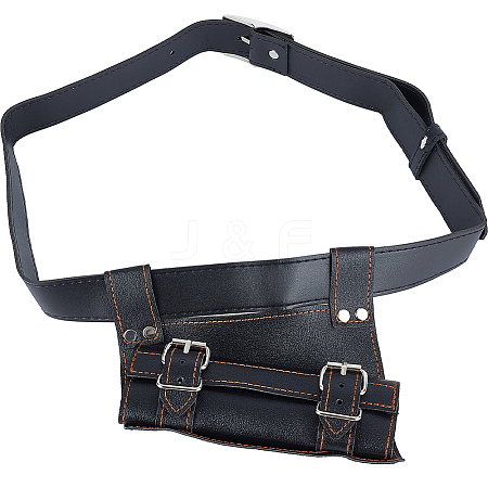 PU Leather with Alloy Waist Fencing Sheath AJEW-WH0419-05B-1