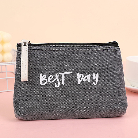 Waterproof Canvas Cosmetic Zipper Bags PW-WG637D7-06-1