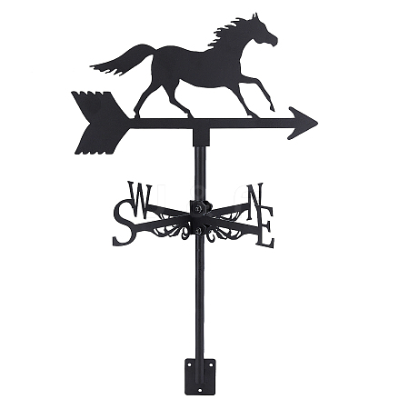 Horse Iron Wind Direction Indicator AJEW-WH0034-62-1