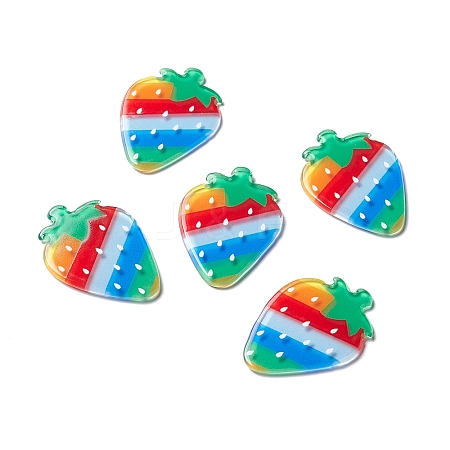 Acrylic Cabochons Suitable for Hair Pins LS-MACR-I038-02-1