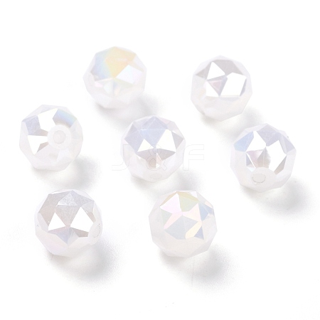 Electroplate Opaque Glass Beads EGLA-B003-02A-06-1