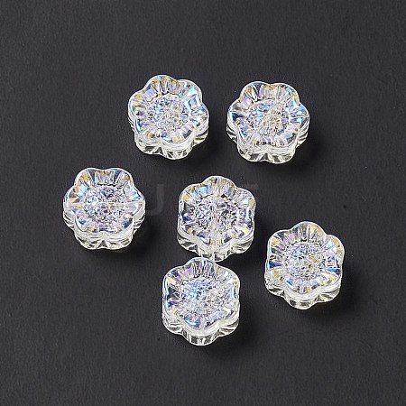 Electroplated Glass Beads GLAA-G090-01I-1