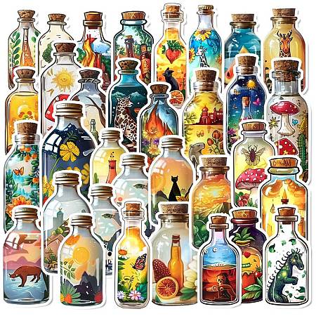 Bottle Paper Stickers DIY-H173-18-1