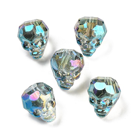 Electroplate Transparent Handmade Lampwork Beads LS-LAMP-K038-01C-1
