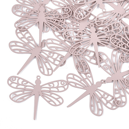 430 Stainless Steel Filigree Pendants LS-STAS-T042-08E-1