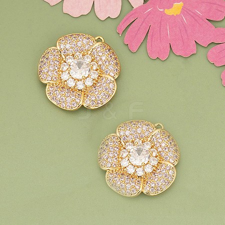 Brass Pendants KK-V006-01G-07-1