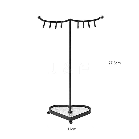 Acrylic Tray & Iron Necklace Display Stands PW-WG85159-01-1