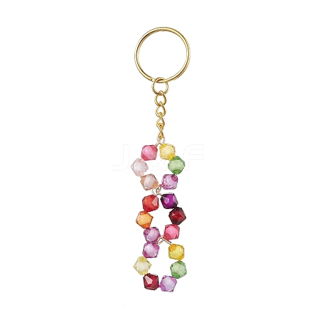 Acrylic Beads Keychain KEYC-JKC00771-1