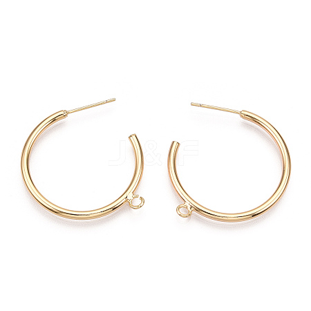 Brass Stud Earring Findings LS-KK-S345-031-1