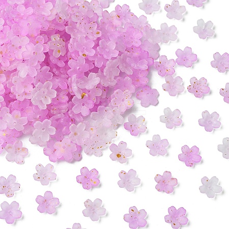 93G Frosted Acrylic Bead Caps FACR-YW0001-10G-1