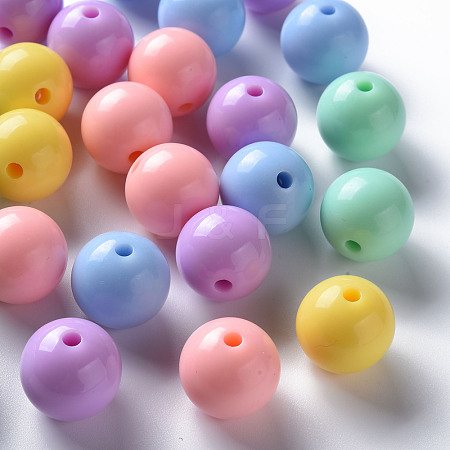 Opaque Acrylic Beads MACR-S370-C16mm-M1-1