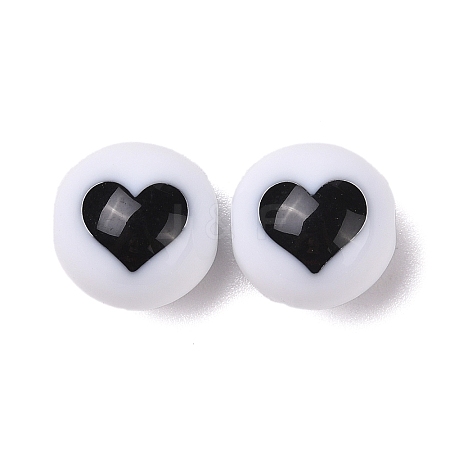 Two-Tone Acrylic Beads OACR-U003-02C-1