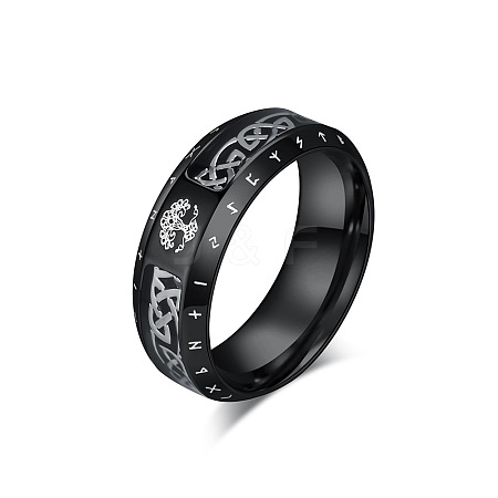 Retro Viking 304 Stainless Steel Finger Rings FS-WG4B70E-19-1
