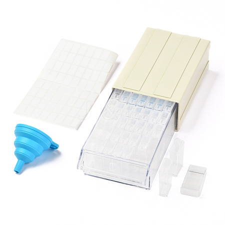 PP Plastic Diamond Painting Accessories Drawer Box with 35 Grids Container DIY-L058-C04-1