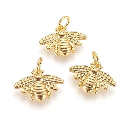 Brass Charms KK-G364-10G-1
