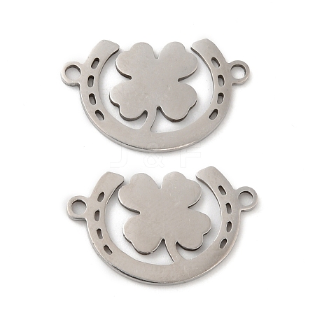 Non-Tarnish 201 Stainless Steel Connector Charms STAS-Q245-19P-1
