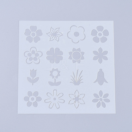 Plastic Reusable Drawing Painting Stencils Templates X-DIY-L026-106C-1