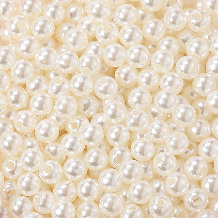 Imitation Pearl Acrylic Beads PEAR-LT0001-02E-1