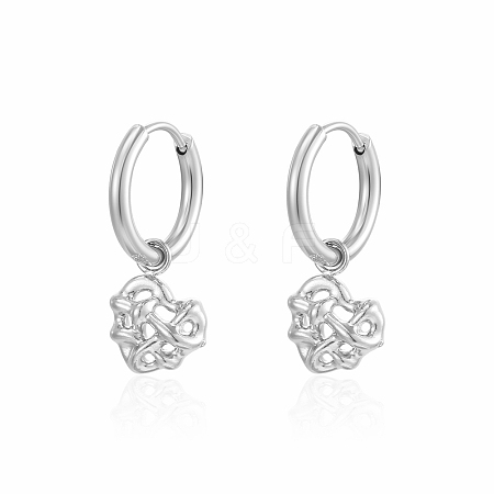 Sweetheart Stainless Steel Hollow Heart Earrings for Women SJ0663-2-1