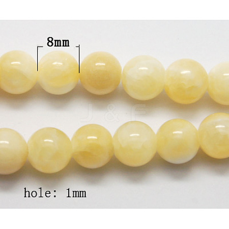 Natural Yellow Jade Beads X-G-Q277-1-1