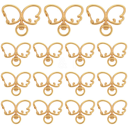 20Pcs Alloy Swivel Clasps FIND-SC0017-28G-1