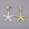 Iron Hair Clip and Stud Earrings Jewelry Sets SJEW-E331-05-3
