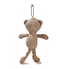 Cartoon PP Cotton Plush Simulation Soft Stuffed Animal Toy Bear Pendants Decorations HJEW-K043-03-4