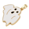 Halloween Rack Plating Brass Enamel Pendants KK-U032-11A-G-2