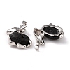 Natural Lava Rock Bunny Pendants G-E422-19P-3