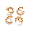 Ion Plating(IP) 304 Stainless Steel Open Jump Rings X-STAS-H467-03B-4mm-G-1