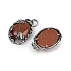 Natural & Synthetic Mixed Gemstone Pendants G-Z101-02AS-3