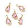 Brass with Cubic Zirconia Pendants KK-Z136-16G-02-1