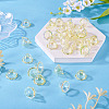 30Pcs UV Plating Acrylic Bead Caps PACR-TA0001-17D-5