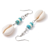 Natural Cowrie Shell Dangle Earrings EJEW-JE06262-5